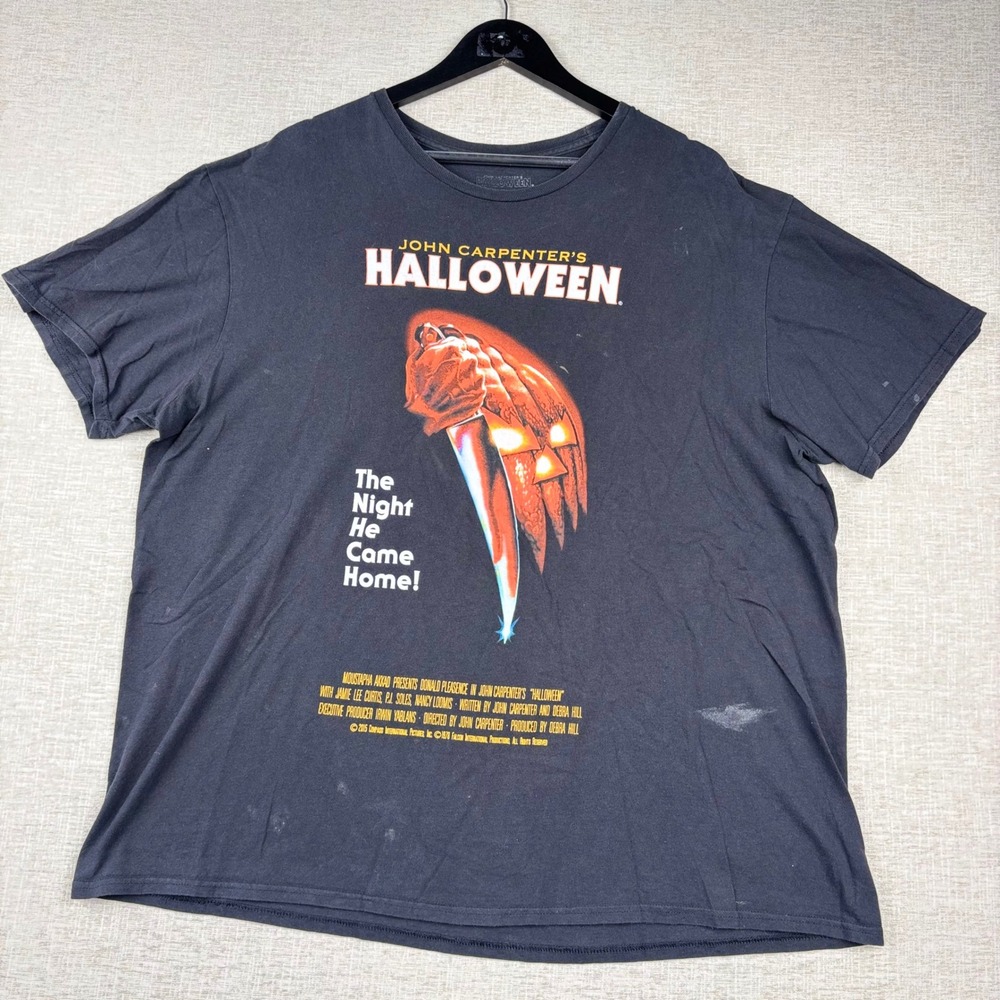 John Carpenter Halloween Movie T-Shirt Black Michael Myers Horror Film 2XL